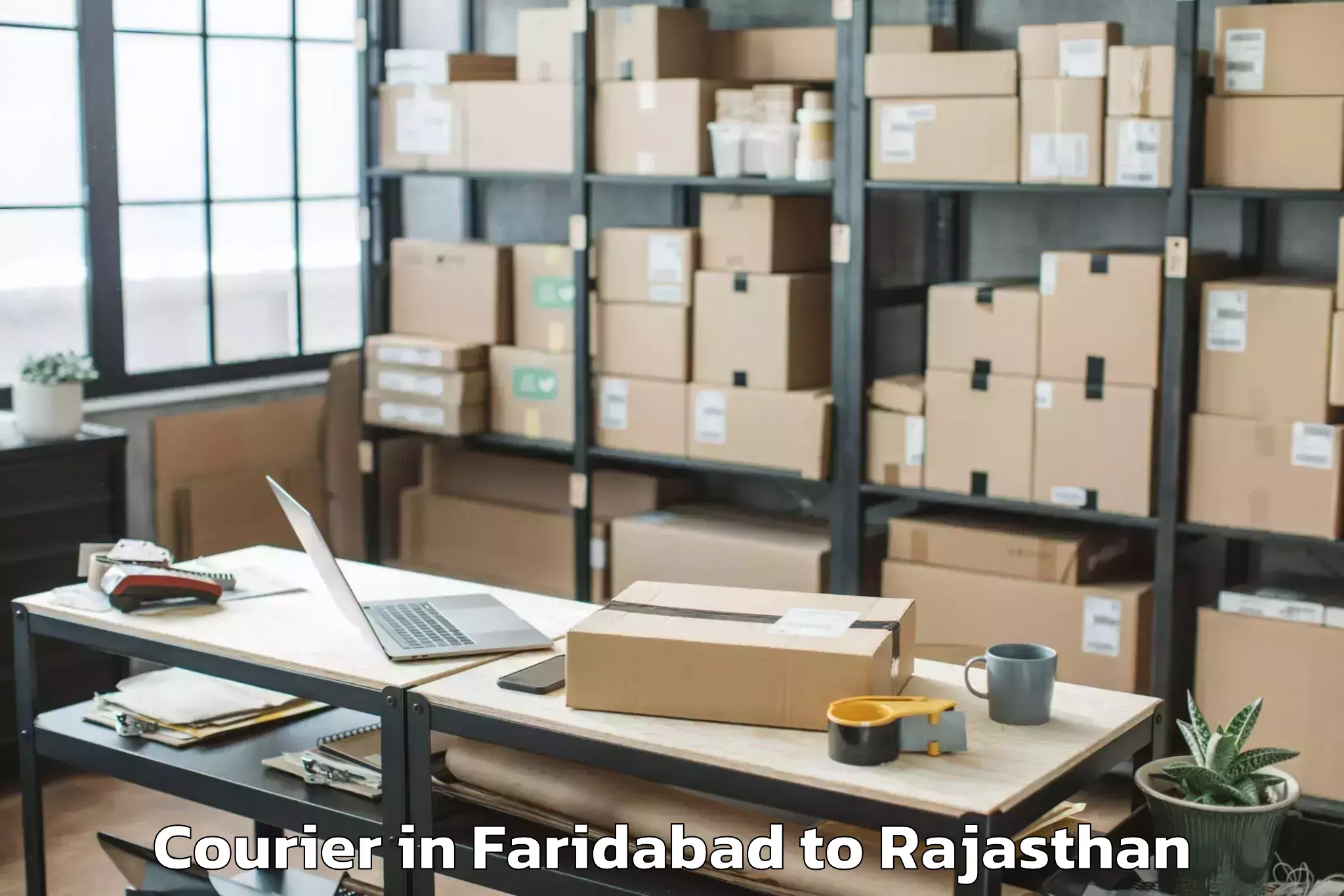 Easy Faridabad to Kankroli Courier Booking